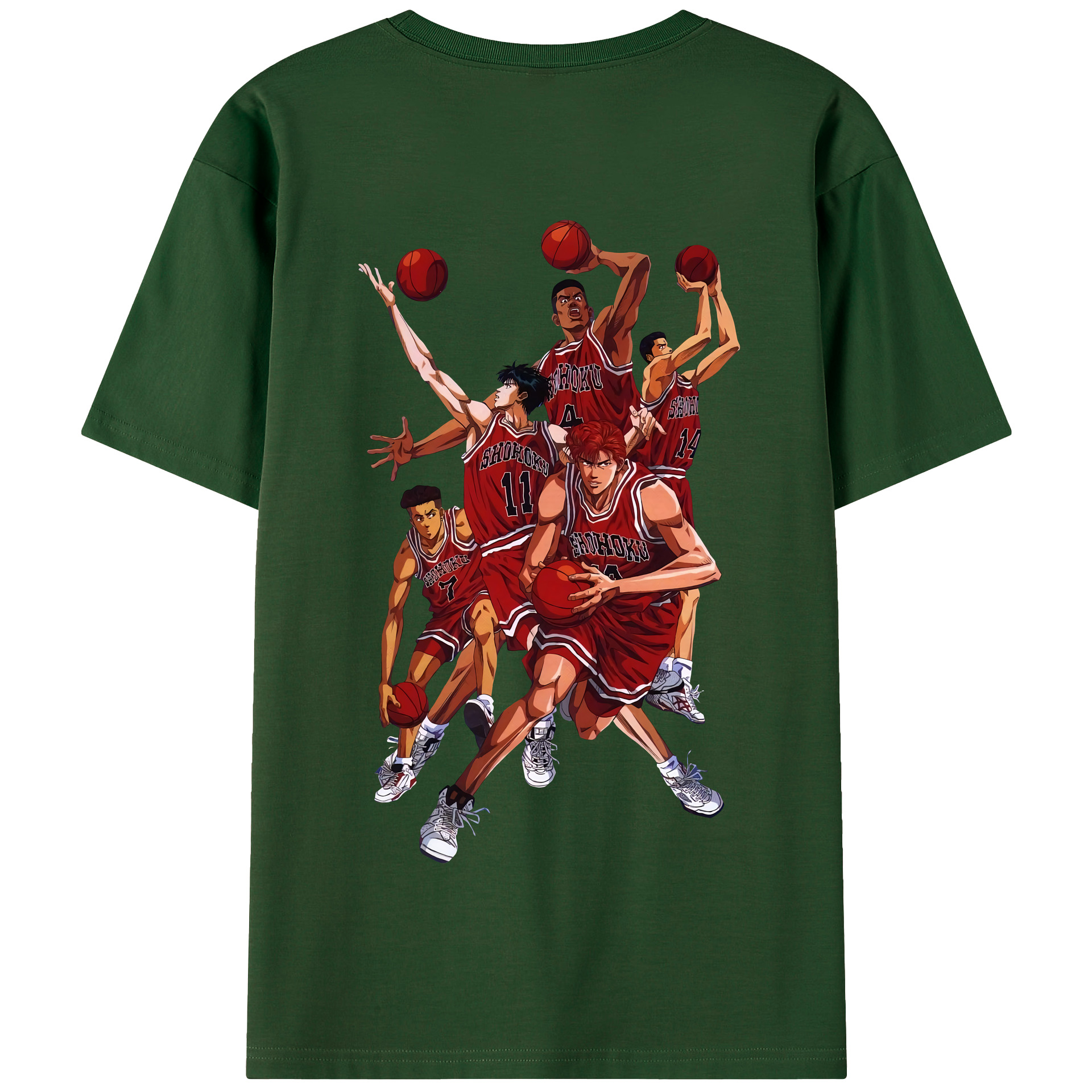 SLAM DUNK／スラムダンク 綿100％半袖Tシャツ（背面プリント）